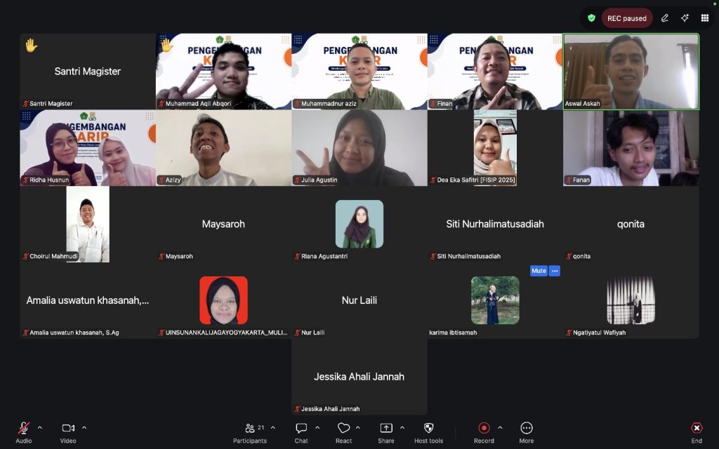 WEBINAR “PENGEMBANGAN KARIR: MEMBANGUN ARAH MASA DEPAN YANG LEBIH TERARAH” 4 Webinar 3 - WEBINAR “PENGEMBANGAN KARIR: MEMBANGUN ARAH MASA DEPAN YANG LEBIH TERARAH”